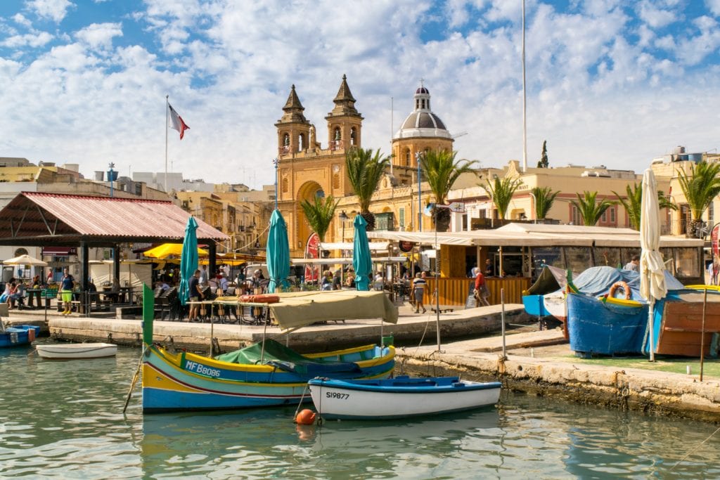 马耳他马萨斯洛克港的景色