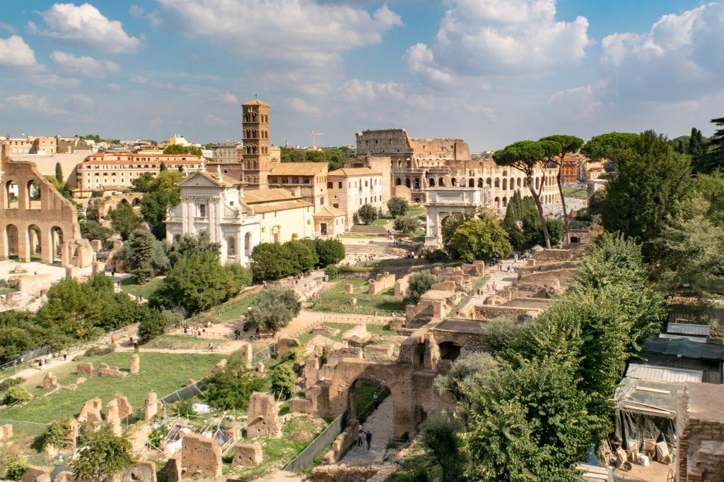 罗马二日游:帕拉蒂尼山的风景
