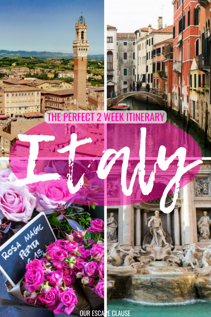 2 Weeks in Italy Itinerary: #rome #florence #tuscany #cinqueterre #venice #italy #travel