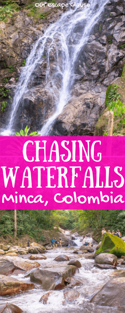 哥伦比亚，Marinka Falls和Pozo Azul Minca