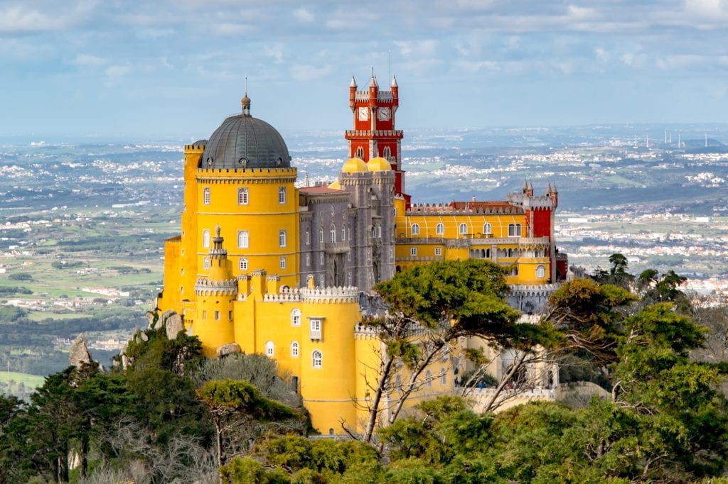 Pena Palace in Sintra, an excellent day trip from Lisbon Portugal