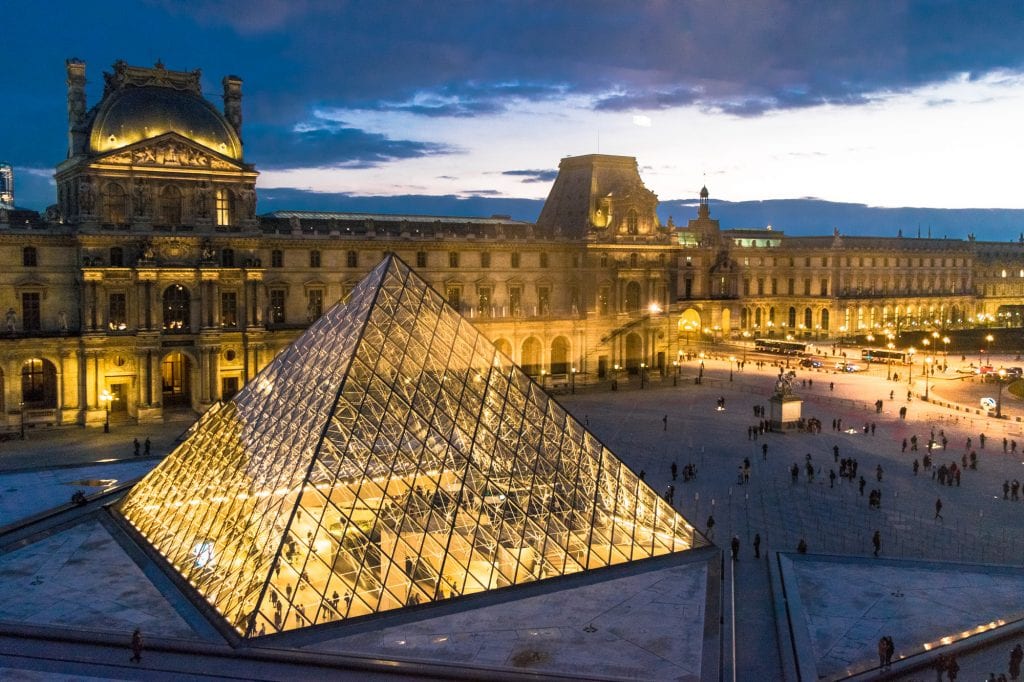 Three Days in Paris Itinerary: The Louvre at Night