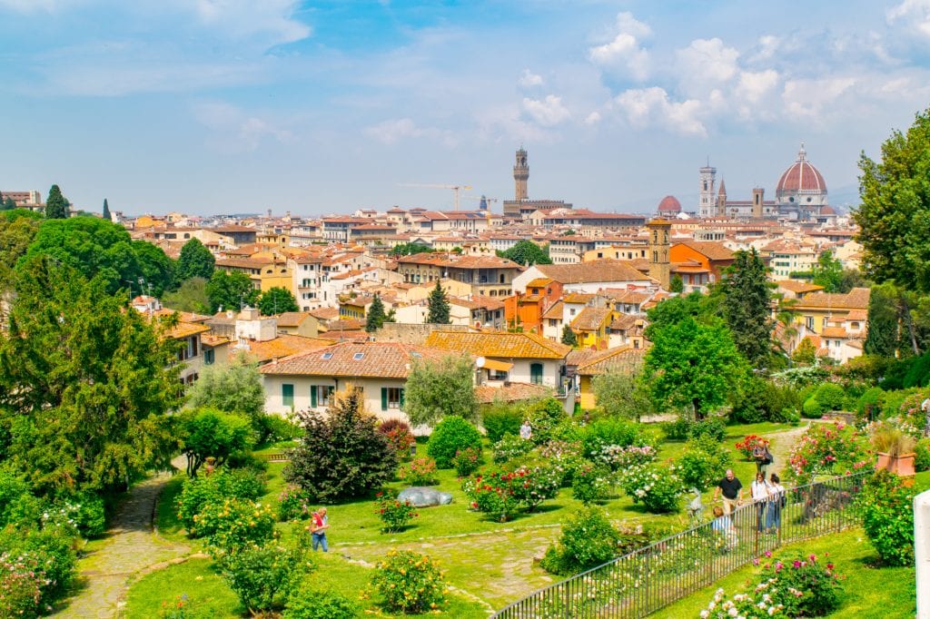 佛罗伦萨必做之事:从玫瑰花园看风景