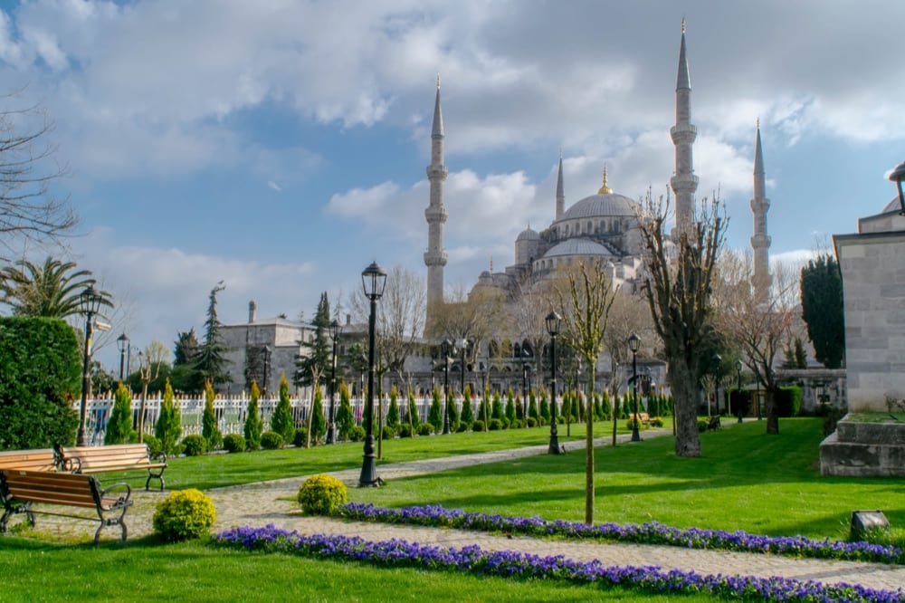 伊斯坦布尔两日游:蓝色清真寺景观