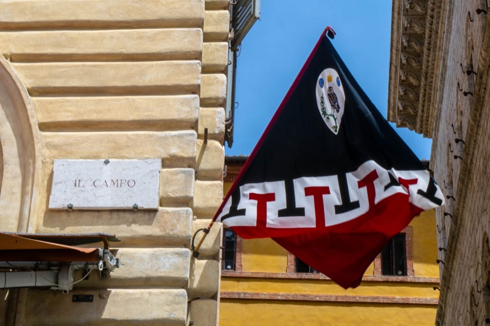 佛罗伦萨到锡耶纳一日游:锡耶纳的Contrada Flag
