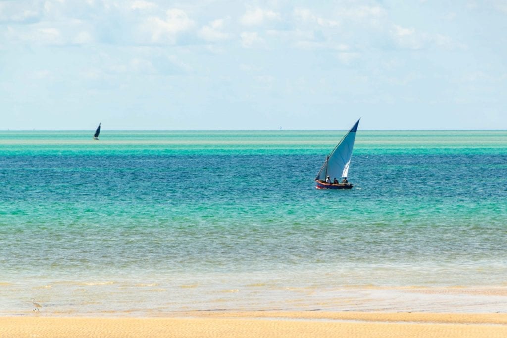 莫桑比克维兰库洛斯的帆船