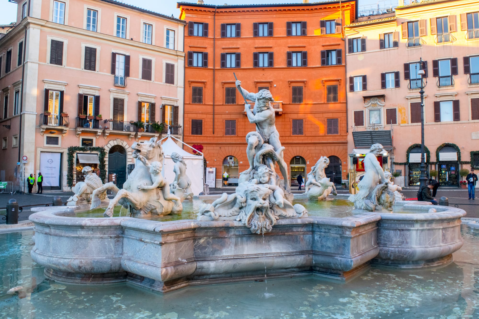 纳沃纳广场的巴洛克喷泉，意大利罗马最好的广场之一