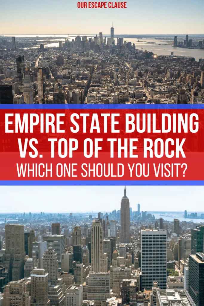 帝国大厦或岩石之巅:你应该参观哪一个标志性的纽约景点!#纽约#纽约#帝国大厦#岩石上#纽约