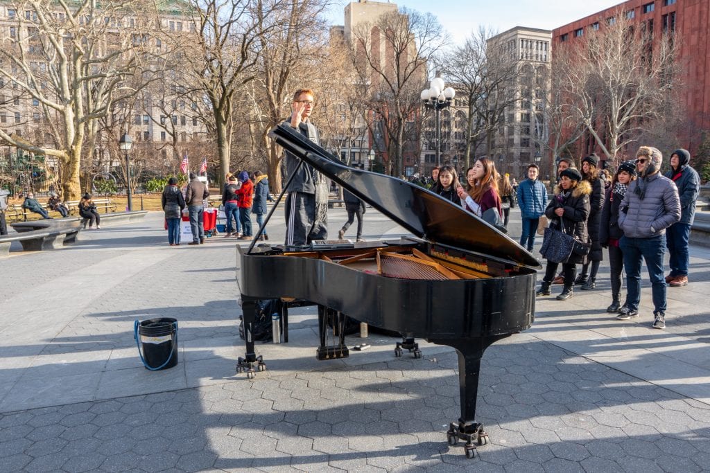 行程:华盛顿广场公园钢琴
