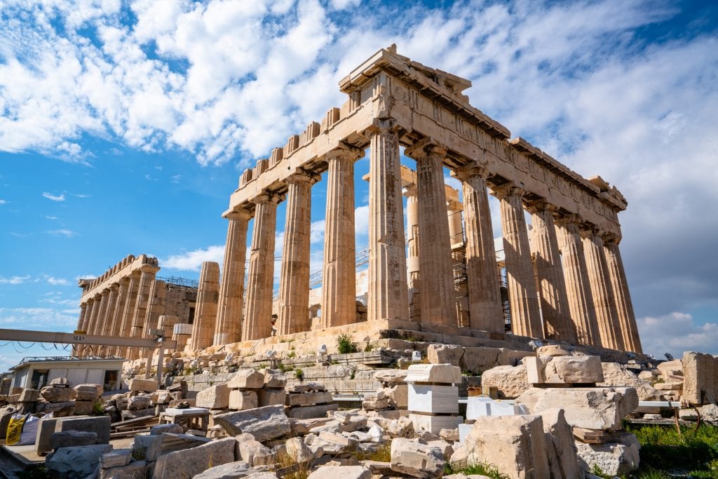 雅典帕台农神庙——如果你的梦想之旅包括这一风景，你的选择是去希腊还是去克罗地亚是很明确的!