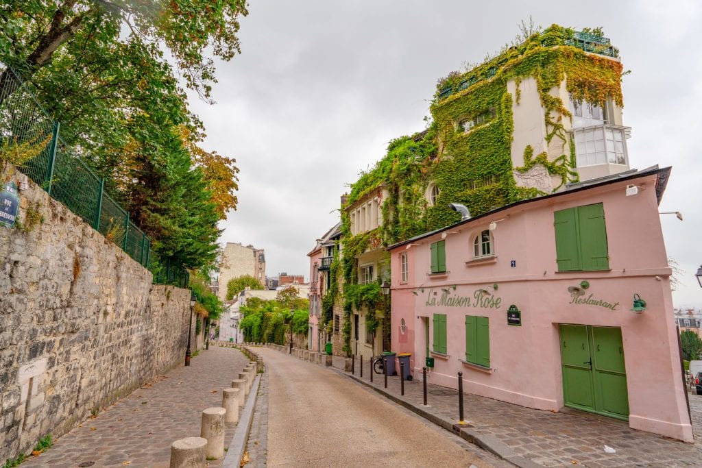 蒙马特的玫瑰之家是法国巴黎最好的拍照地点之一