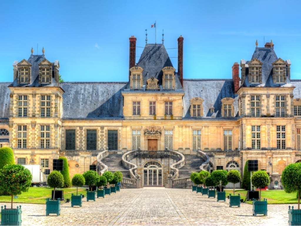 Chateau de Fontainbleau in the Loire Valley of France