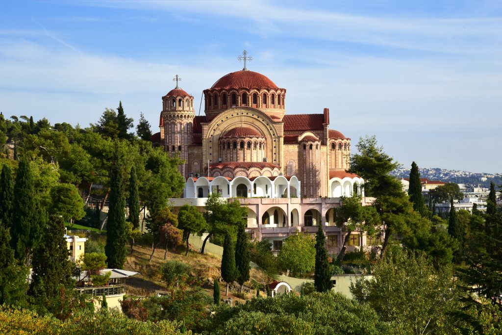希腊塞萨洛尼基一座历史悠久的教堂