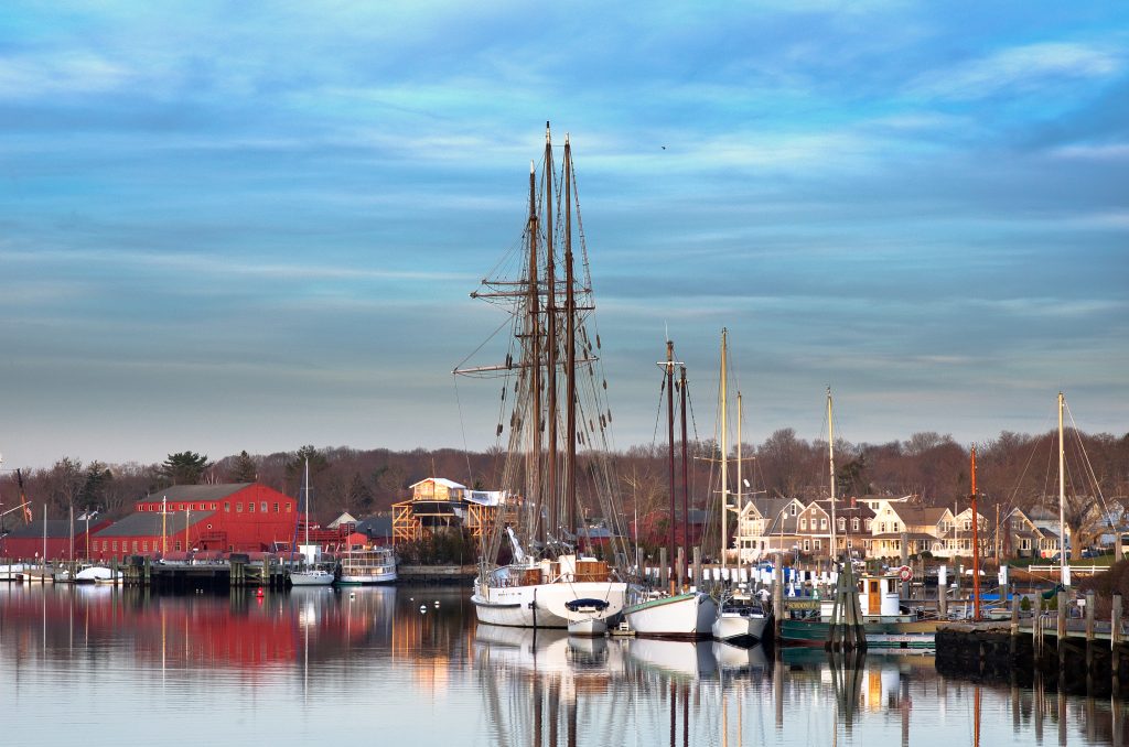 康涅狄格州神秘港的高船，是美国最好的旅游景点之一