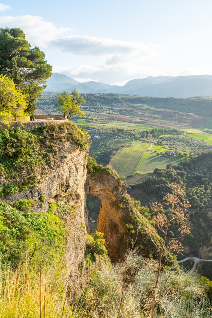 安达卢西亚西班牙乡村的景色，在隆达西班牙最好的景点之一