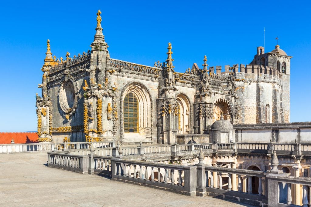 托马葡萄牙圣堂骑士的建筑细节