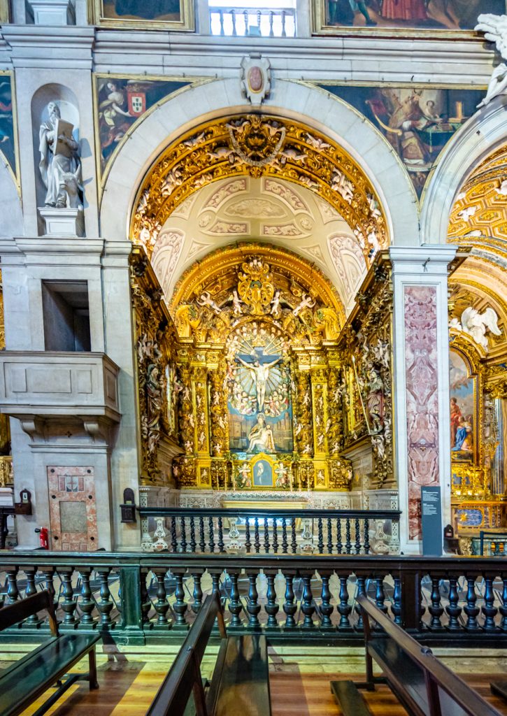 SAO roque的镀金教堂，葡萄牙里斯本最好的教堂之一