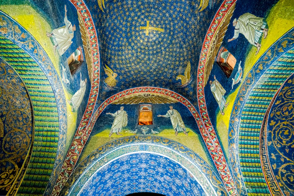 interior ceiling of the Mausoleum of Galla Placidia